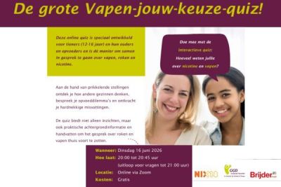 Webinar over vapen voor ouders en tieners